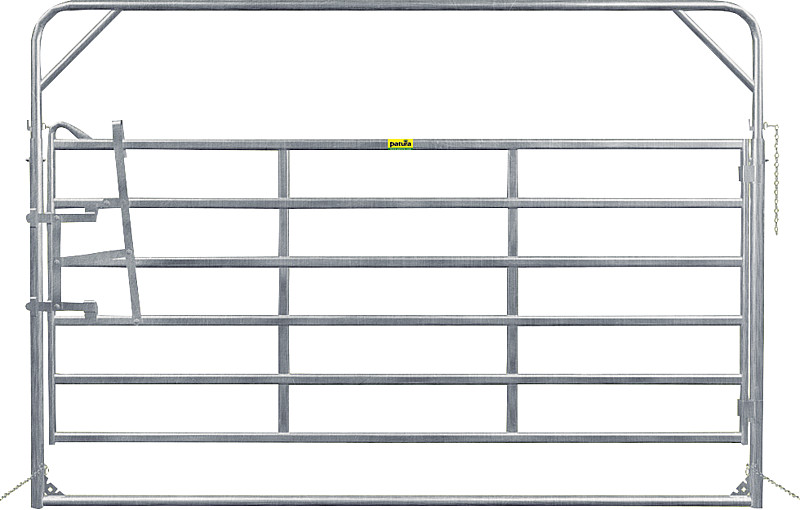 Schwingtor  Breite 3,05 m, Höhe 2,20 m + 2,70 m  lichter Rohrabstand 20 cm