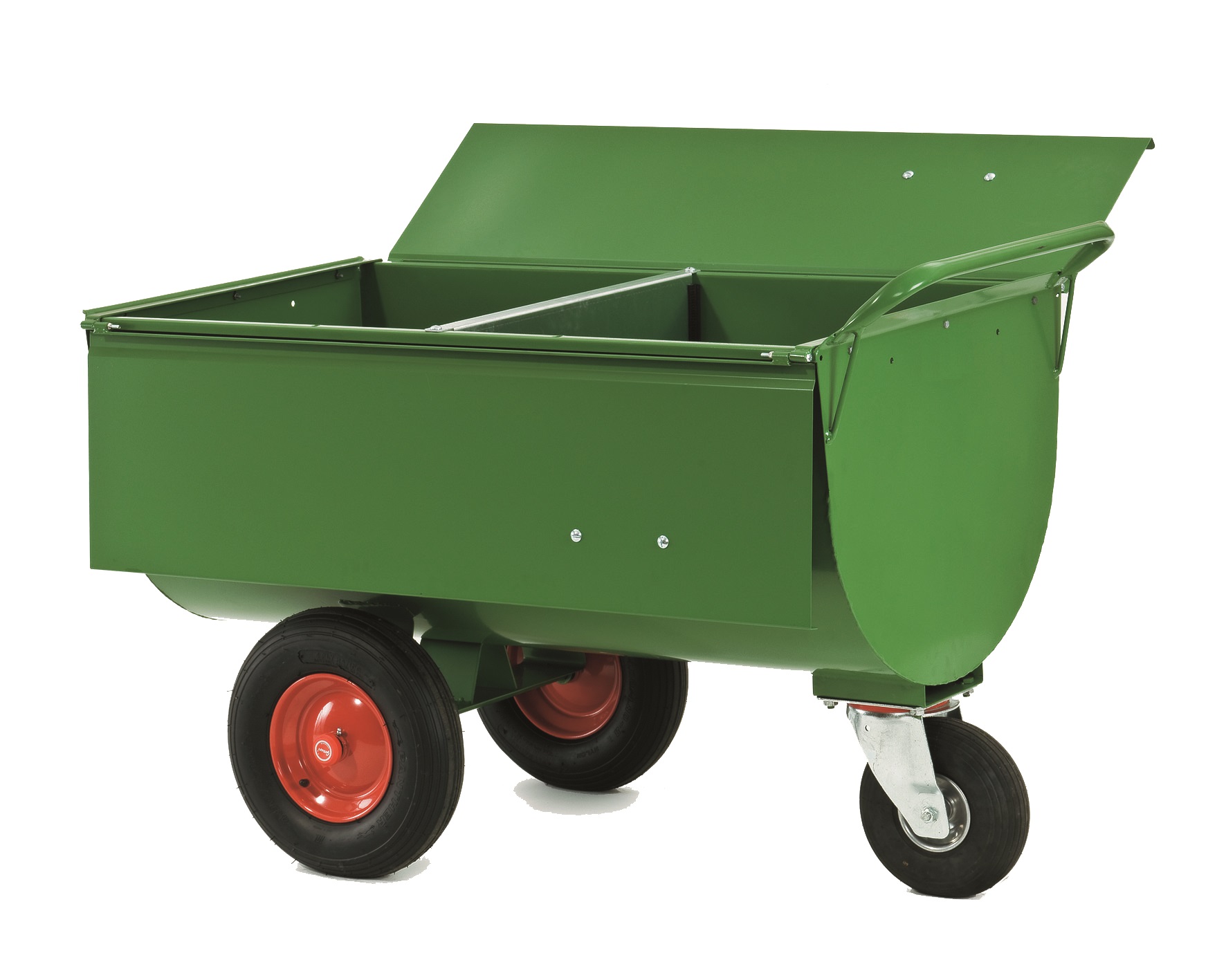 Futterwagen "GroWi" mit Deckel & Trennwand