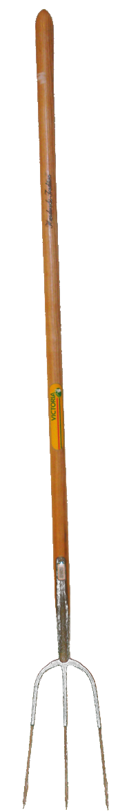 Heugabel "Victoria" 3 Zink mit Stiel