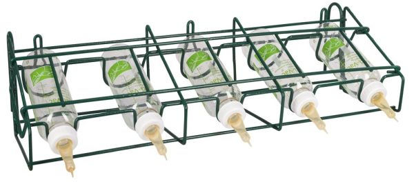 Halterung für Plexiglas-Lämmertränkeflasche