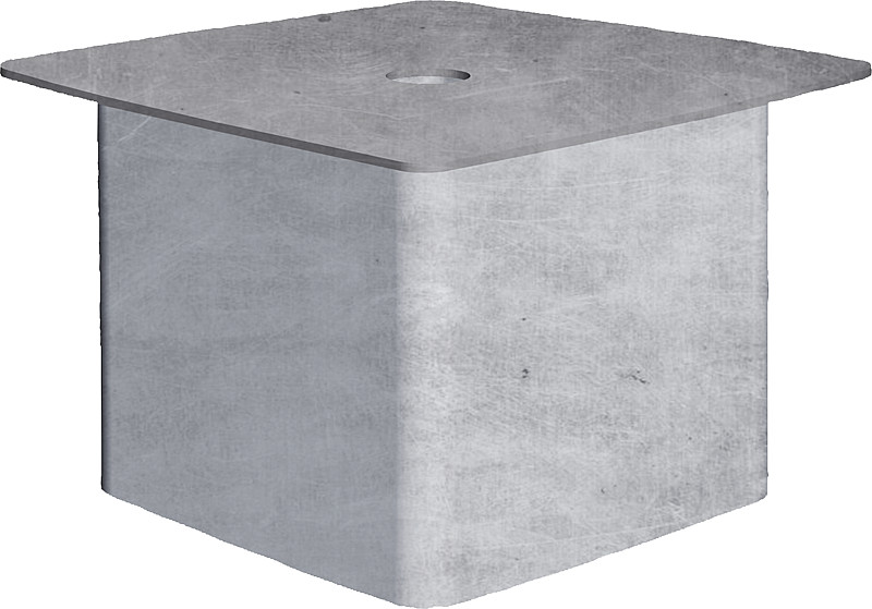 Abdeckung für Einbauhülse Quadrat 90 mm