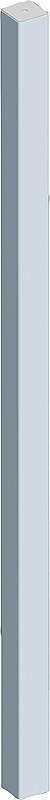 Quadratpfosten 90 x 90 mm, L=213 cm extra stark