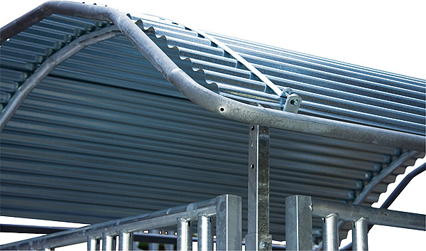 Dachkanten-Schutzbügel f. Profi-Raufen 2,00 x 2,05 m