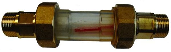Suevia Durchflussanzeige 3/4" AG/AG