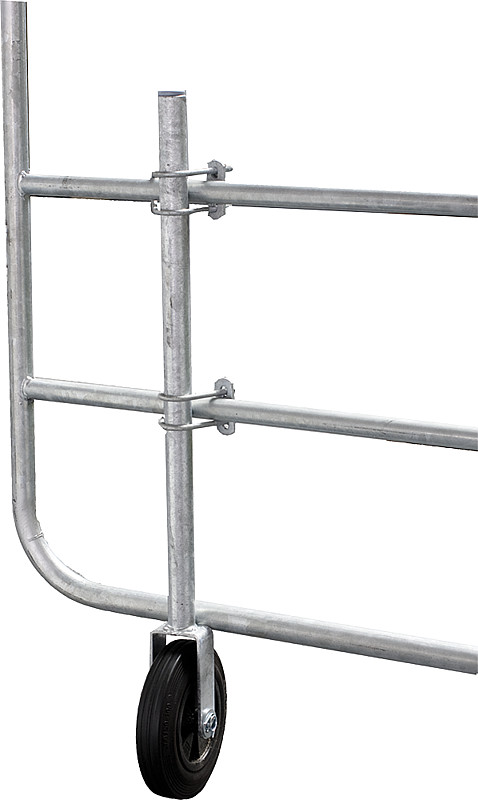 Stützrad für Weidetore fix