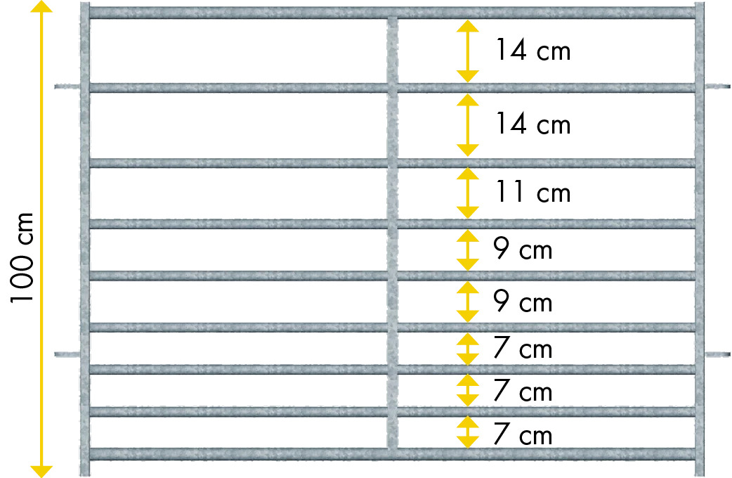 Abtrennung für Schafe H= 1,00 m