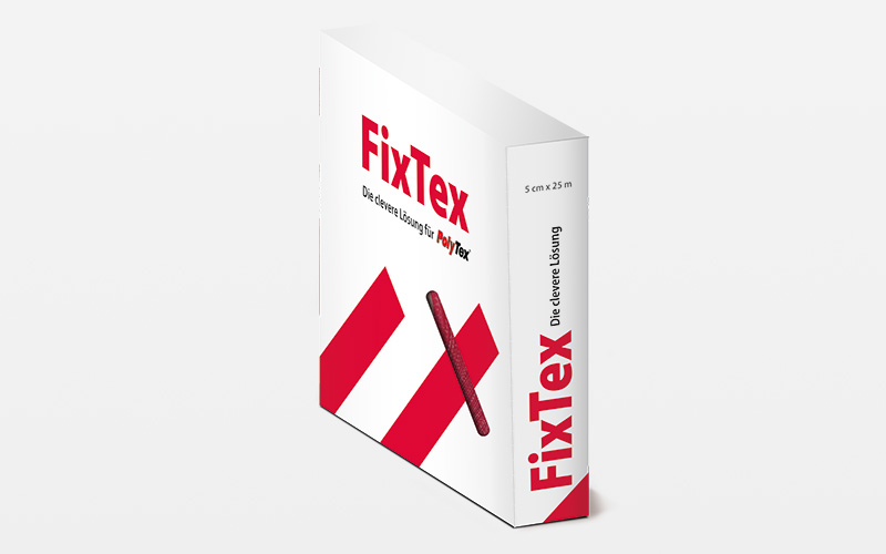 FixTex Klettband 25m für PolyTex Vlies, einseitig haftend