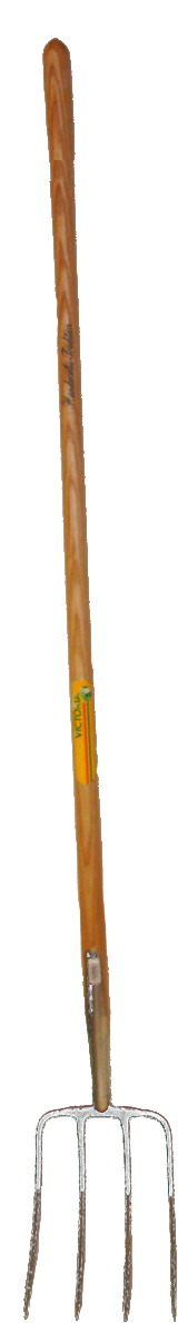 Dunggabel "Victoria" 4 Zink mit Stiel