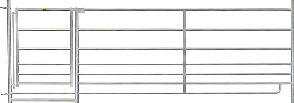 Steckfix-Horde mit Tor, B= 2,75 m  Höhe 92 cm
