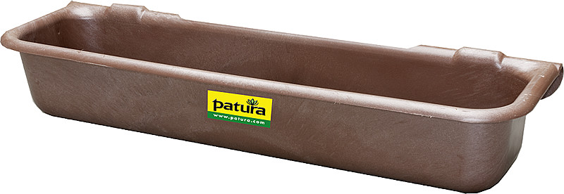 Kunststoff-Langtrog, 120 ltr.  für Bodenmontage, mit Gestell